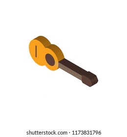 Guitar isometric left top view 3D icon