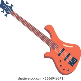 Guitar jazz musical instrument vector illustration