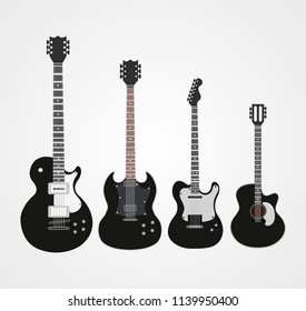 guitar The joy of music Using the designer vector