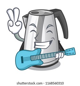 With guitar kitchen electric kettle on a mascot