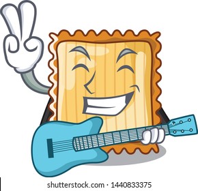 With guitar lasagne is cooked in mascot oven