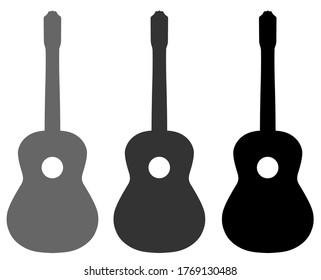 Guitar for layouts. Vector illustration