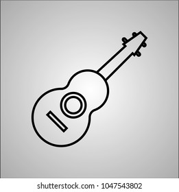 guitar line icon