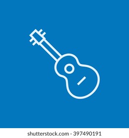 Guitar line icon.