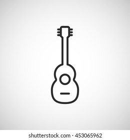 guitar line icon