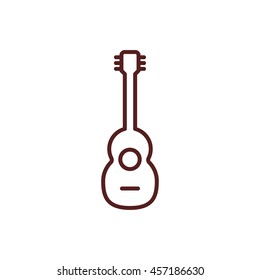 guitar line icon