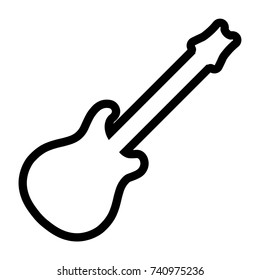 Guitar Line Icon
