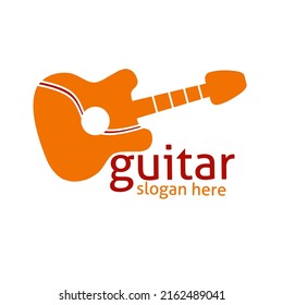 guitar logo with classic design