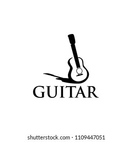 Guitar Logo Design Stock Vector (Royalty Free) 1109447051 | Shutterstock