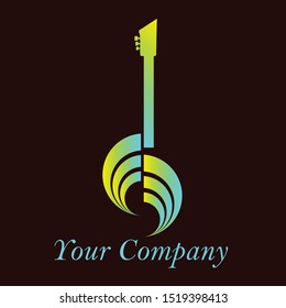 GUITAR LOGO DESIGN FOR BUSINESS SYMBOLS OR MUSIC LOGO