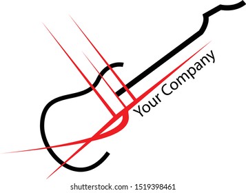 GUITAR LOGO DESIGN FOR BUSINESS SYMBOLS OR MUSIC LOGO