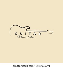 Guitar logo Design Vector design Illustration