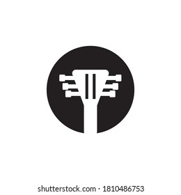 guitar logo design vector ilustration icon templat
