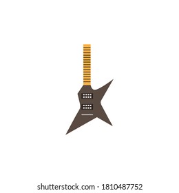 diseño de logotipo de guitarra vectorial ilustración plantilla de icono