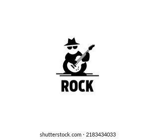 Guitar logo Design Vector. Guitar Logo. Music logo