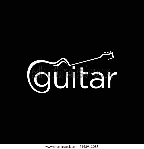 Guitar Logo Design Vector Stock Illustration เวกเตอร์สต็อก ปลอดค่าลิขสิทธิ์ 2148913085 4221