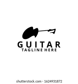 Guitar Logo Design Vector Template
