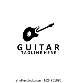 Guitar Logo Design Vector Template