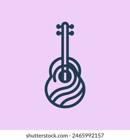 guitar logo design,guitar music logo