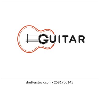 guitar logo designs for musical logo and school logo designs