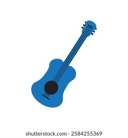 Guitar logo icon illustration flat