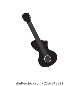 guitar logo icon illustration flat