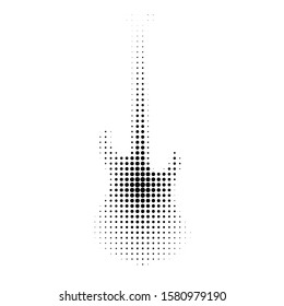 Guitar Logo or Icon in Vector EPS.
halftone pattern
