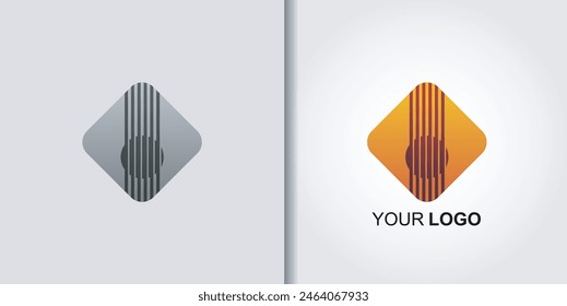 guitar logo set vector music