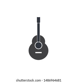 Guitar logo template vector icon design