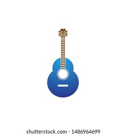 Guitar logo template vector icon design