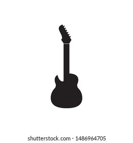 Guitar logo template vector icon design