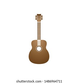 Guitar logo template vector icon design