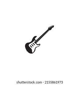 Guitar logo template vector icon illustration design