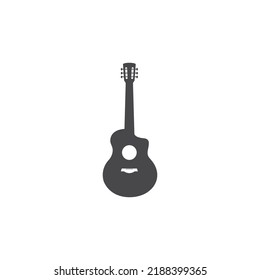 Guitar logo template vector icon illustration design 