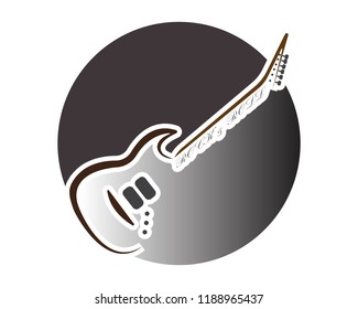 Guitar Logo Vector Template
