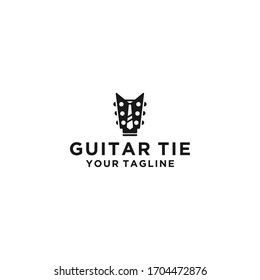 Guitar logo vector template illustration design