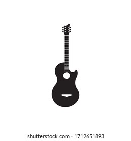 Guitar logo vector template illustration design