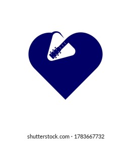 Guitar Love design vector template. Simple set of electric guitar vector icons