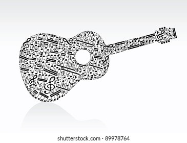 Guitar Made From Notes