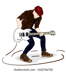 guitar man music graphic object