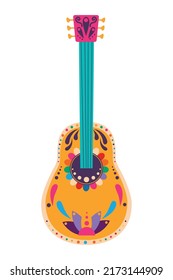 guitar mexican instrument icon isolated