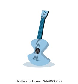 Guitar modern style. Vector graphics