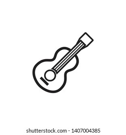 Guitar Multimedia Vector Icon Illustration