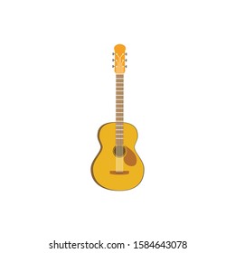 guitar music acoustic vector, style brown.