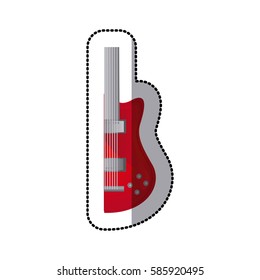 guitar music icon image, vector illustration design
