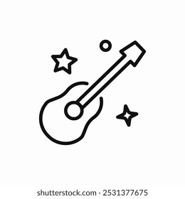 Vector de signo de icono de música de guitarra