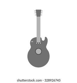 Guitar, music, stage icon vector image. Can also be used for summer, recreation and fun. Suitable for use on mobile apps, web apps and print media.