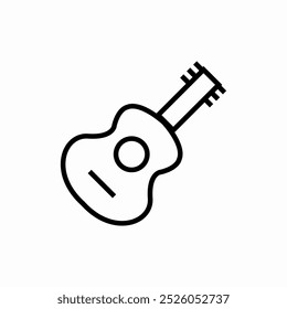 Vector de signo de instrumento musical de guitarra