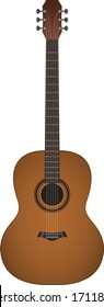 Guitar musical instrument illustration. Subject for musician.