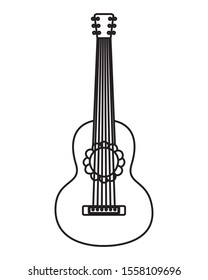 guitar musical instrument isolated icon vector illustration design